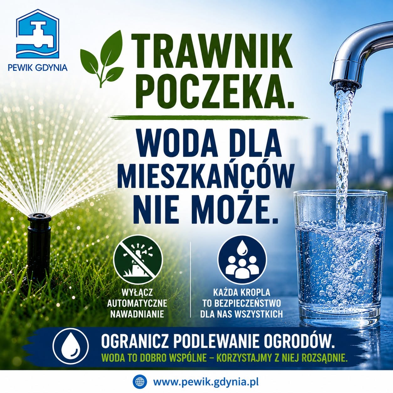 Apel o&nbsp;ograniczenie podlewania