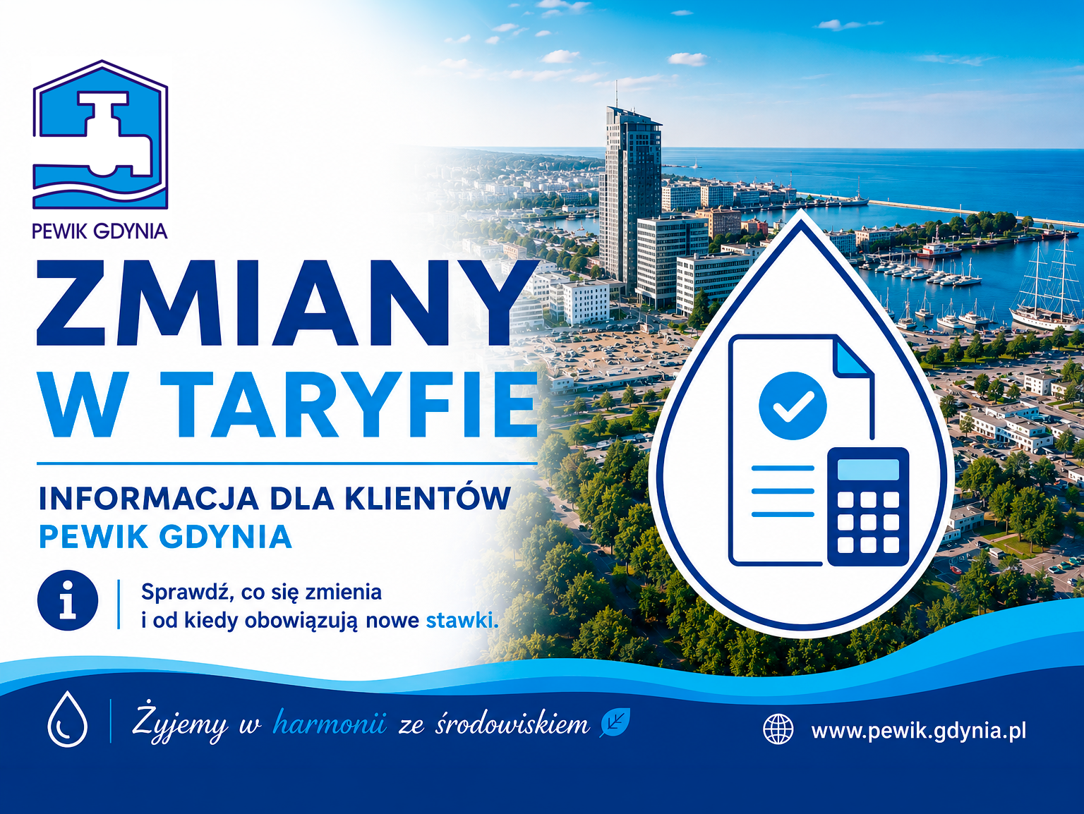 Nowa taryfa za&nbsp;wodę i&nbsp;ścieki