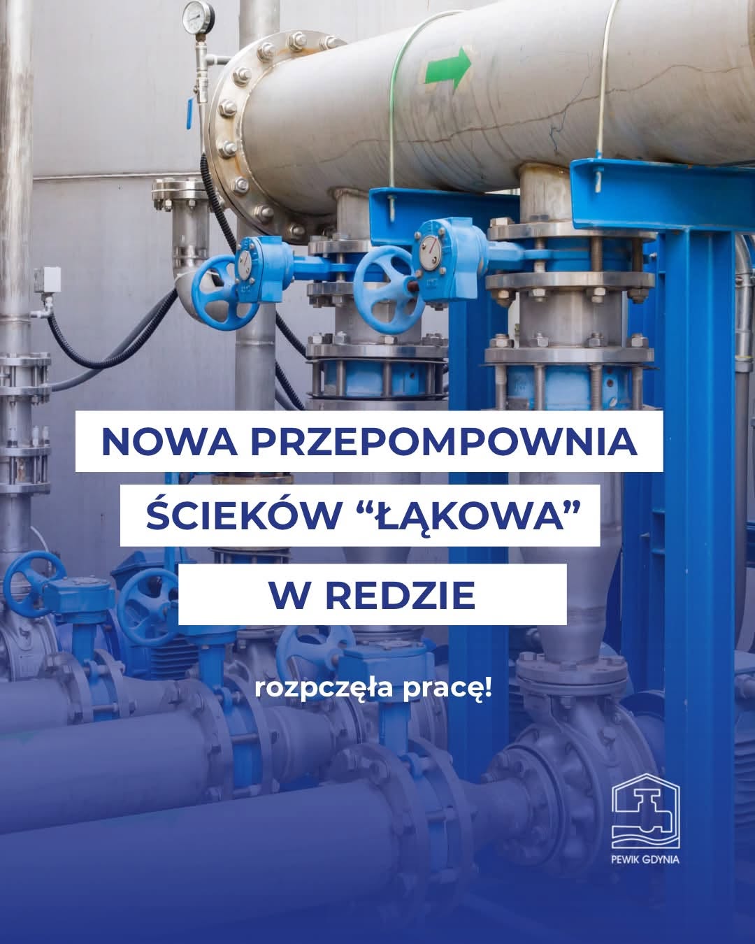 Po&nbsp;43 latach pracy czas na&nbsp;zmianę. Nowa przepompownia ścieków „Łąkowa” w&nbsp;Redzie rozpoczęła pracę!